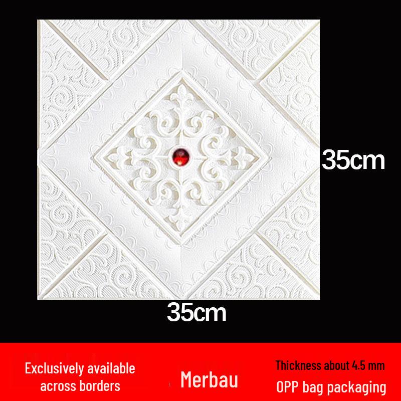 Wasserdichte selbstklebende Schaumstoff-Sticker für Decke & Wand - Feuchtigkeitsbeständige Dekorations-Tapete