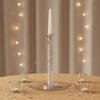 3 Pieces Crystal Candlestick Set Nordic Design Taper Candle Holder Set Decorative Table Centerpiece Elegant Design for Wedding