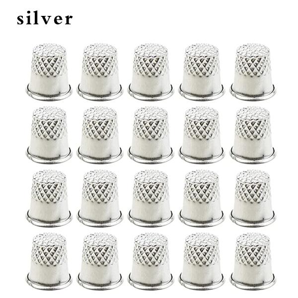 20PCS Metal Sewing Thimbles Finger Thimble Protector Shield Pin Needles Partner DIY Embroidery Handmade Sewing Accessories