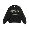 Mens Oversized Streetwear Hoodie With Vintage Rap Hip-Hop Graphic Print Cotton Sweatshirt