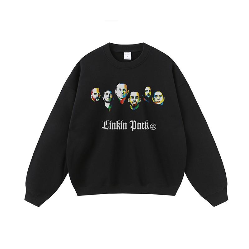 Mens Oversized Streetwear Hoodie With Vintage Rap Hip-Hop Graphic Print Cotton Sweatshirt
