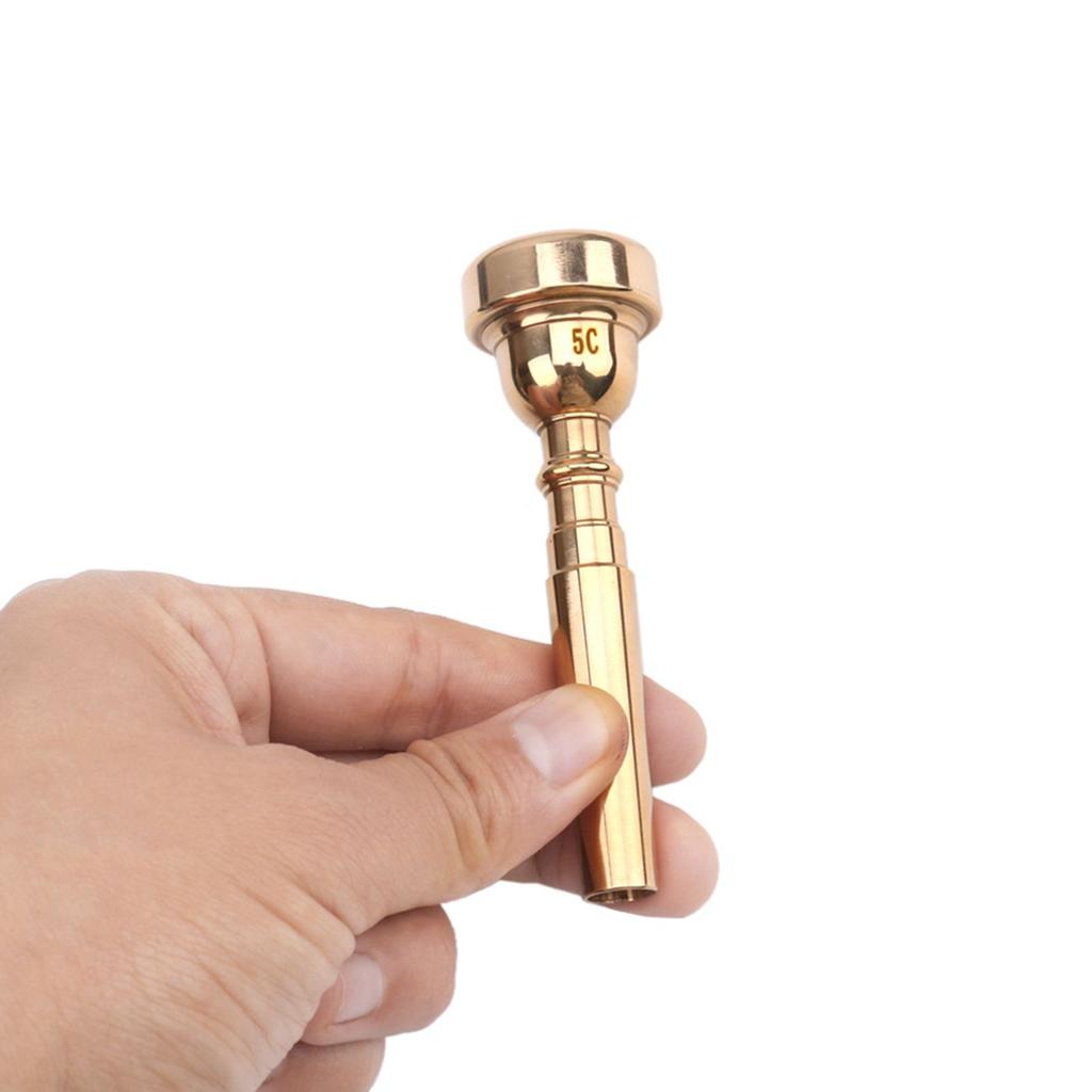 Trumpet Mouthpiece Musical Instrument Accessories Gold Plated 7C