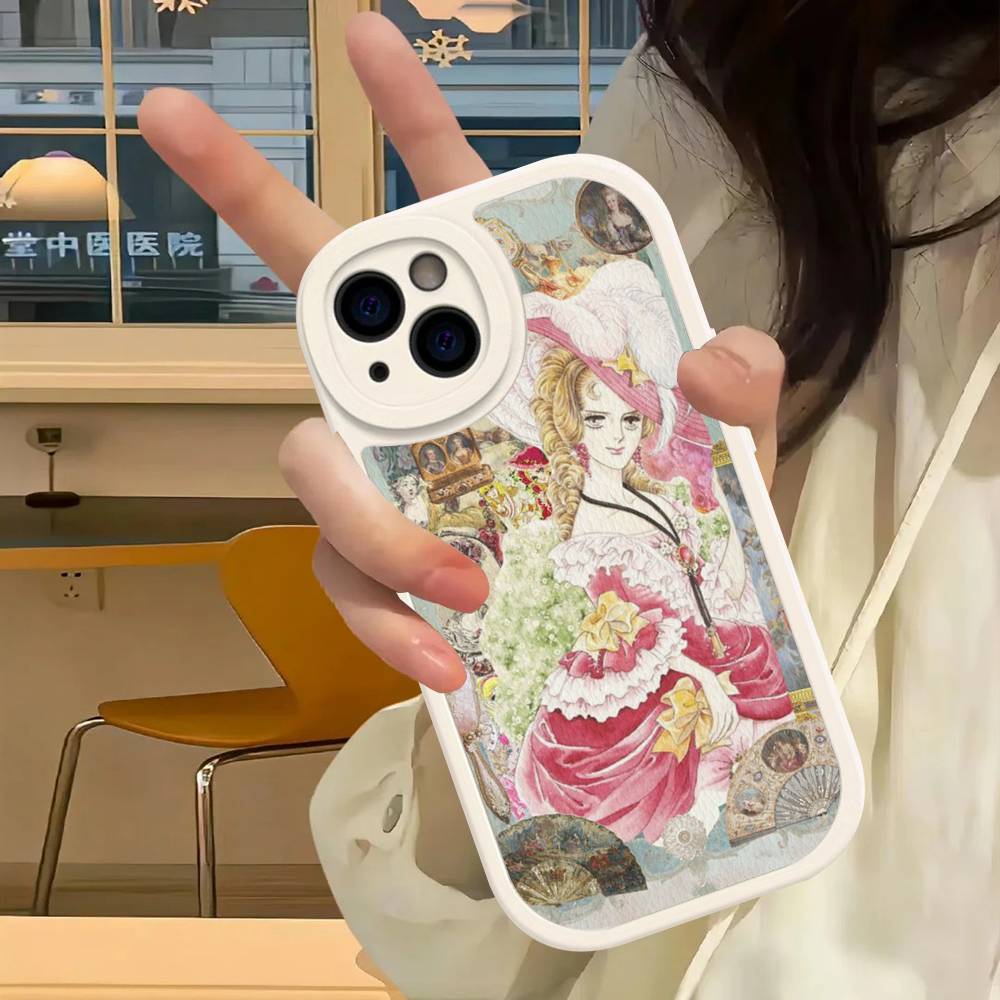 Classic Anime The Rose Of Versailles Phone Case For IPhone 16 15 14 13 12 11 Pro Max Plus Leather Cover
