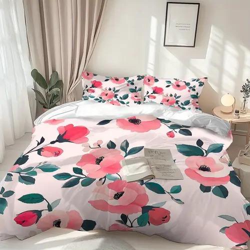 Comforter Pink Blue Cloud Pattern Queen King Size Starry Sky Bedding Set Girls Room Decoration Dream Garden 3 Pcs