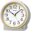 Clock Alarm Clock Table Clock Auto-Light Analog Visible Even At Night Silver Metallic 116×1...