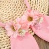 Roleplay Bunnies Girl Headband with Flower Designs Anime Headband Easter Cosplay Headdress Festival Dressingup Accessory