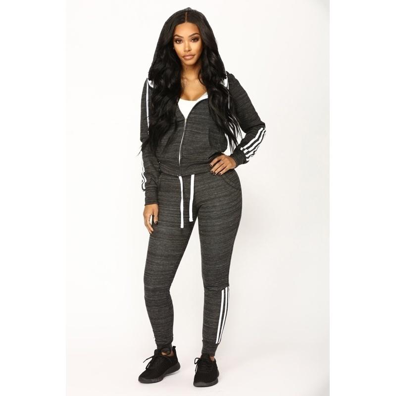 Fashion Women's New Style Hoodies Set Long Sleeved Sweater Trousers Sportswear Suit Tracksuit Running Wear Jogging Suits Hoodie Set for Women