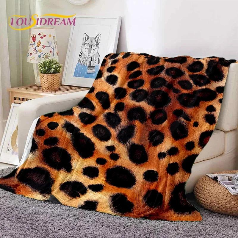 3D Colorful Zebra Stripe Leopard Tiger Soft Flannel Blanket for Bed Bedroom Sofa Picnic,Throw Blanket for Cover Outdoor Nap gift