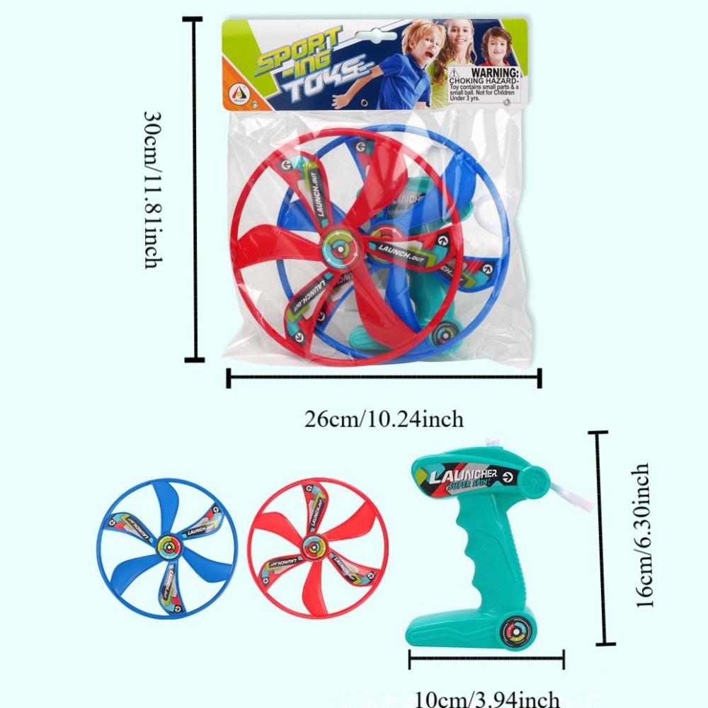 Atmosphere Prop Ripcord Sky Spin Toys Launcher Spinner Dragonfly Toy Pull Flying Ripcord  Outdoor