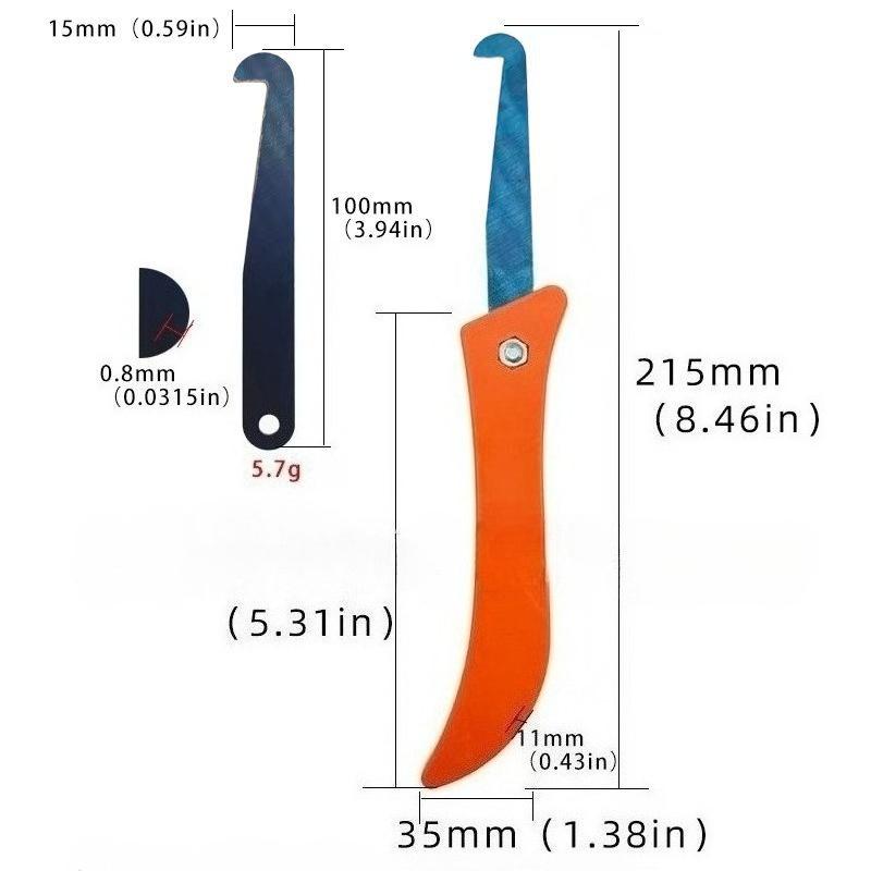 Keramikfliesen-Fugenöffner, Reinigungswerkzeug, Bananengriff-Hakenmesser, Bauspezifisches Werkzeug