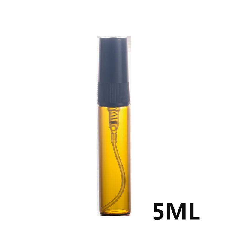 10/50PCS 2ML 3ML 5ML 10ML Amber High Quality Glass Bottle Essential Oil Bottle Ultra Fine Mist Spray Bottle Mini Perfume Bottle