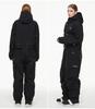Unisex Waterproof One-Piece Ski Suit, Loose Fit, American-Style, Warm for 24-25 Snow Season