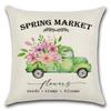 Spring Pillow Case Sofa Waist Pillow Case Garland Truck Light Luxury Home Office Pillow Pillow Case