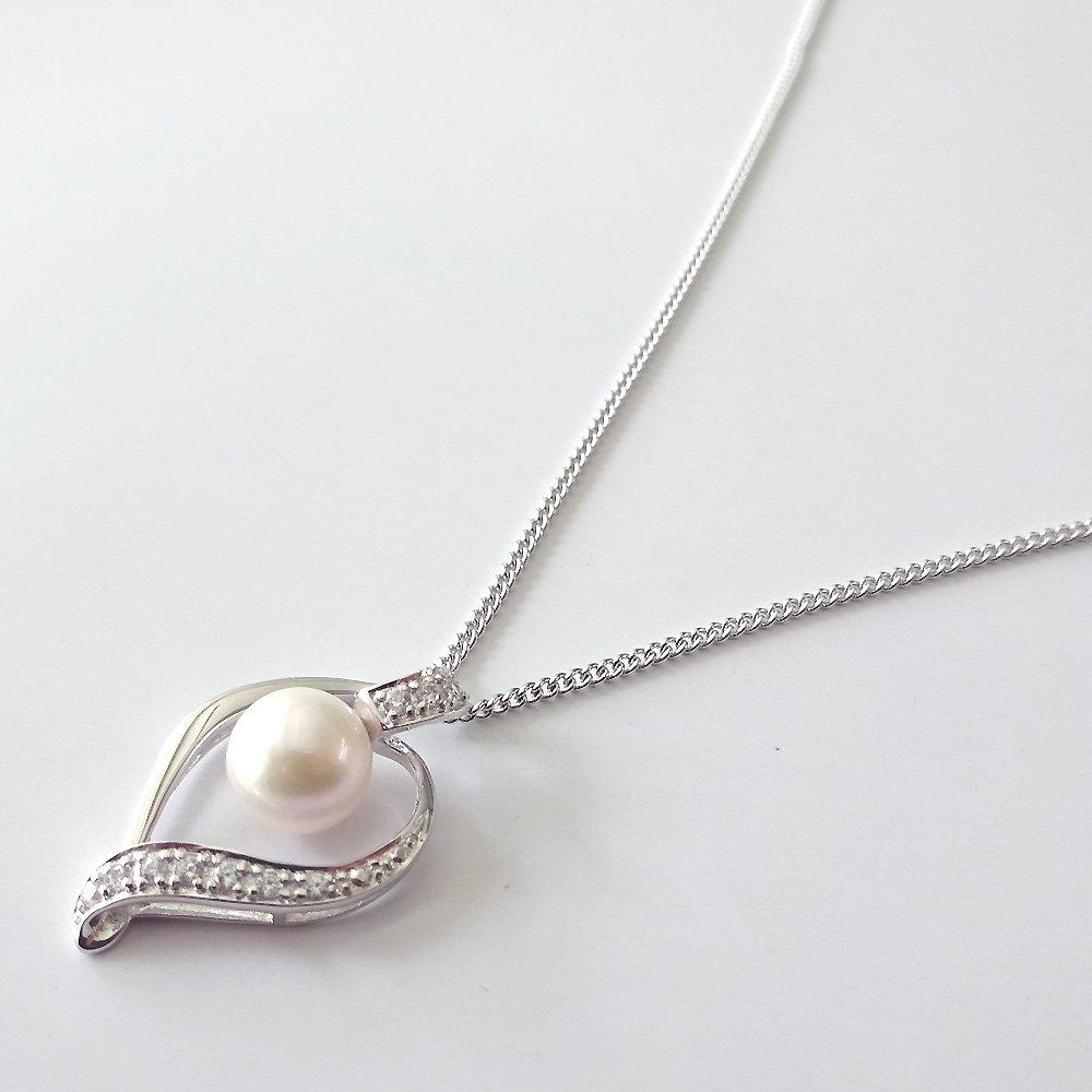 [Your and My Jewelry Box] SV925 Sterling Silver Genuine Pearl Pendant Necklace, 7mm Akoya Pearl [Gift Wrapped]