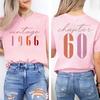 Classic 1966 Graphic Print Fashion Women's T Shirts Vintage 60th Birthday Women Aesthetic T-shirts 60 Bday Casual Tee Shirts