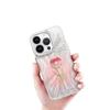 Suitable for Apple 16 Mobile Phone Case, Personalized All-inclusive 13Pro Acrylic Glass Flower, Simple and Anti-drop iPhone15.