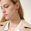 Youthway Vintage Tiger Eye Stone Stud Earrings For Women Minimalist  Gold Plated Stainless Steel Earrings Fashion Jewelry