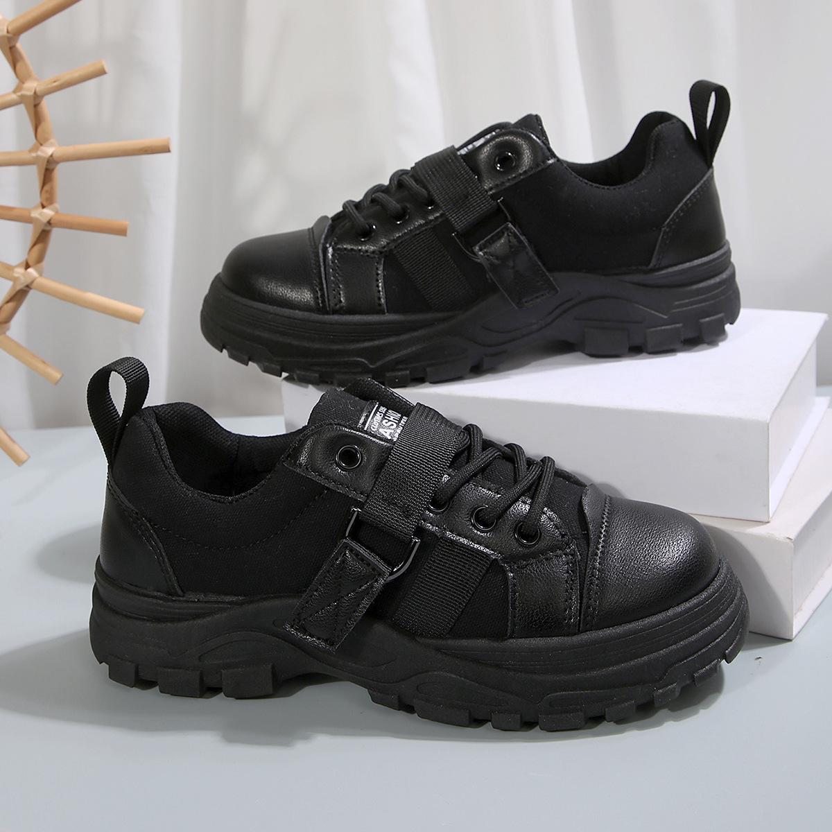 

Большой размер 2025 новая весна папины кроссовки женские трендовые модные дышащие спортивные туфли однотонные на платформе одинарные туфли женские 40 чёрный