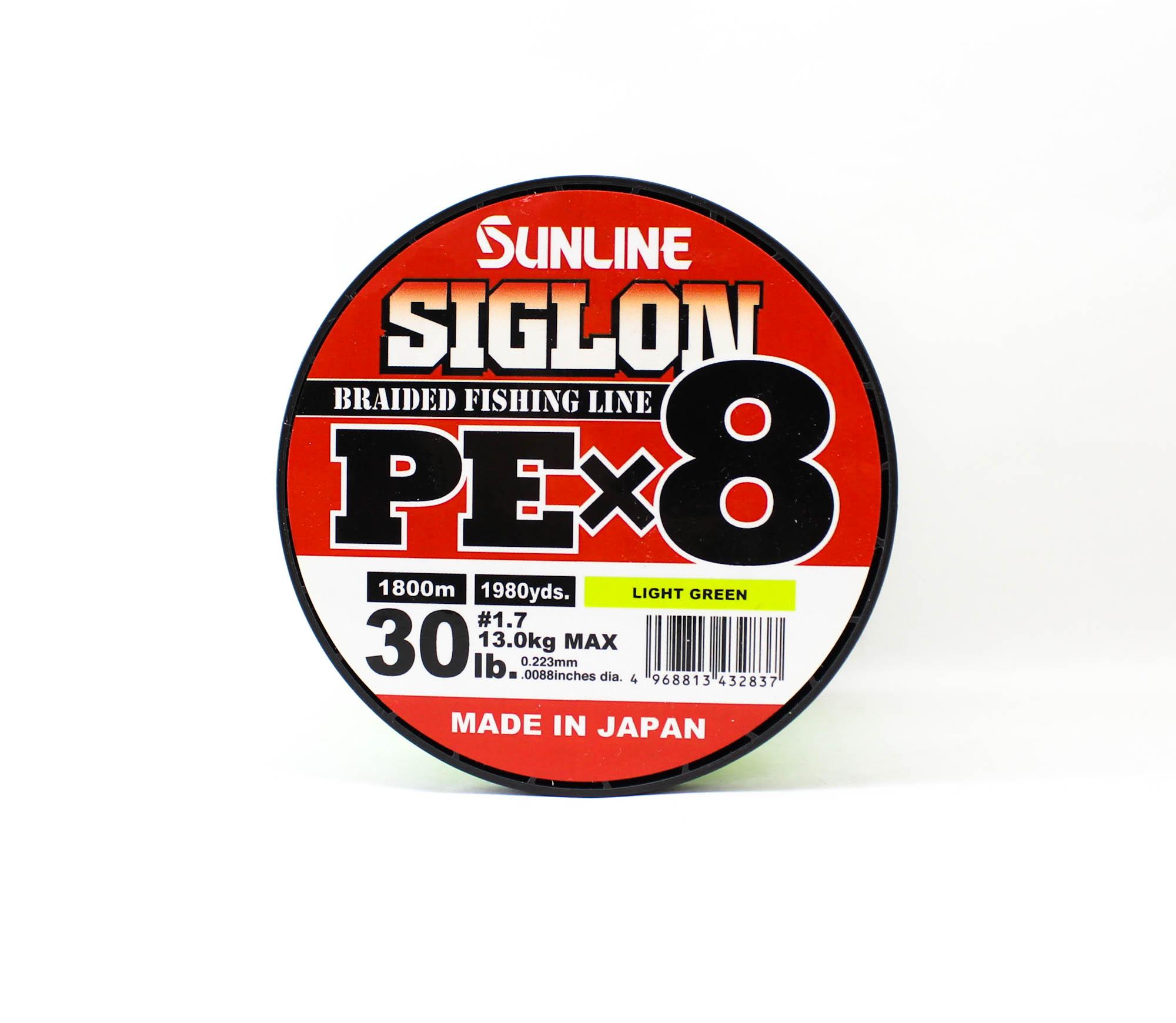 

Sunline P.E Line X8 Siglon 1800M P.E 1.7 30LB Lime Green (2837) зеленый лайм