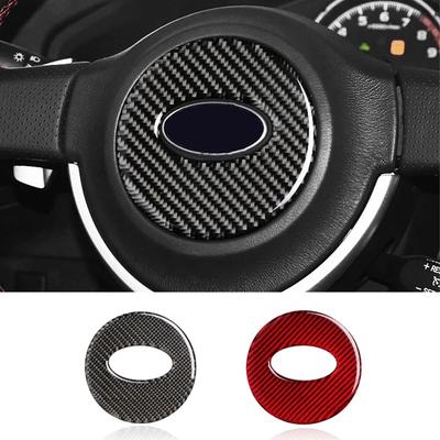 Carbon Fiber For Subaru BRZ Toyota 86 2013-2017 Car Steering Wheel Sticker Trim Cover Sticker Inner Rims Auto Accessories