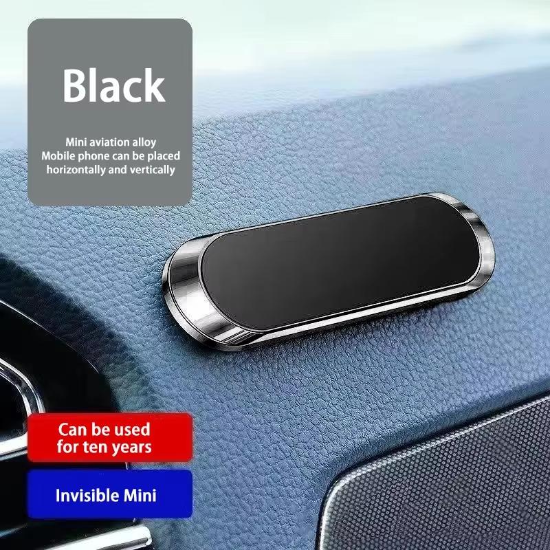 Magnetic Car Phone Holder Rotatable 360°Mini Strip Shape Stand For iPhone Samsung Xiaomi Wall Metal Magnet GPS Car Mount