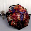 1pc Mask Art Automatic Open/close Folding Umbrella, Compact Portable Travel Umbrella, Perfect Birthday/Christmas, Cute Umbrella, Durable Con