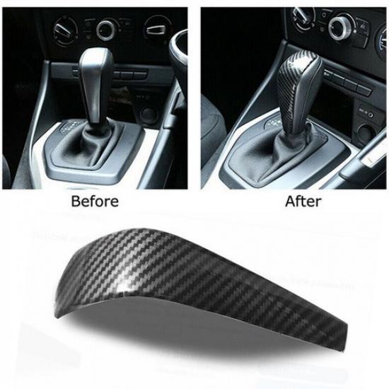 NEW Carbon Fiber Shift Knob Cover Shell For BMW E87 1 Series E90 3 Series E84 X1