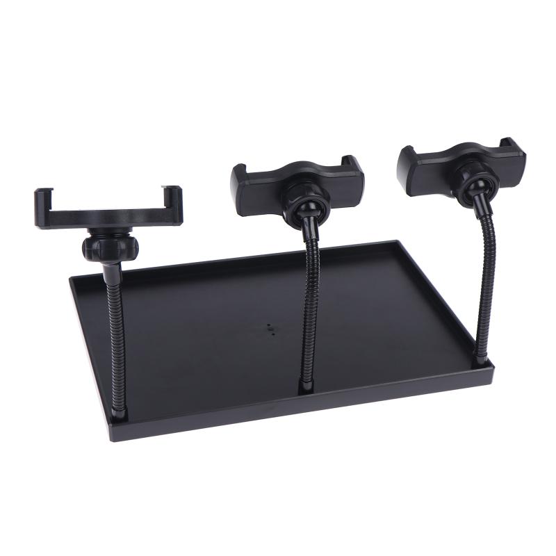Microphone Stand Sound Card Tray 1 Set Sturdy Plastic Bracket Easy Install for Live Streaming Vlogging Online Class