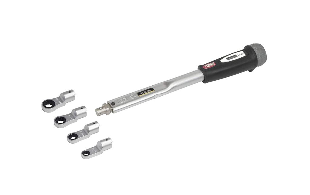 TONE Forhåndsinnstilt momentnøkkel Ratchet Glass Headset T10D20RM40 Svart 5 artikler (Direktesett/utskiftbar type) 10mm 20N m Innhold