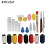 Stainless Steel Needles Set Big Eye Sewing Needles Kit with Needle Piercer Top DIY Jewelry Apparel Craft Hand Sewing Supplies