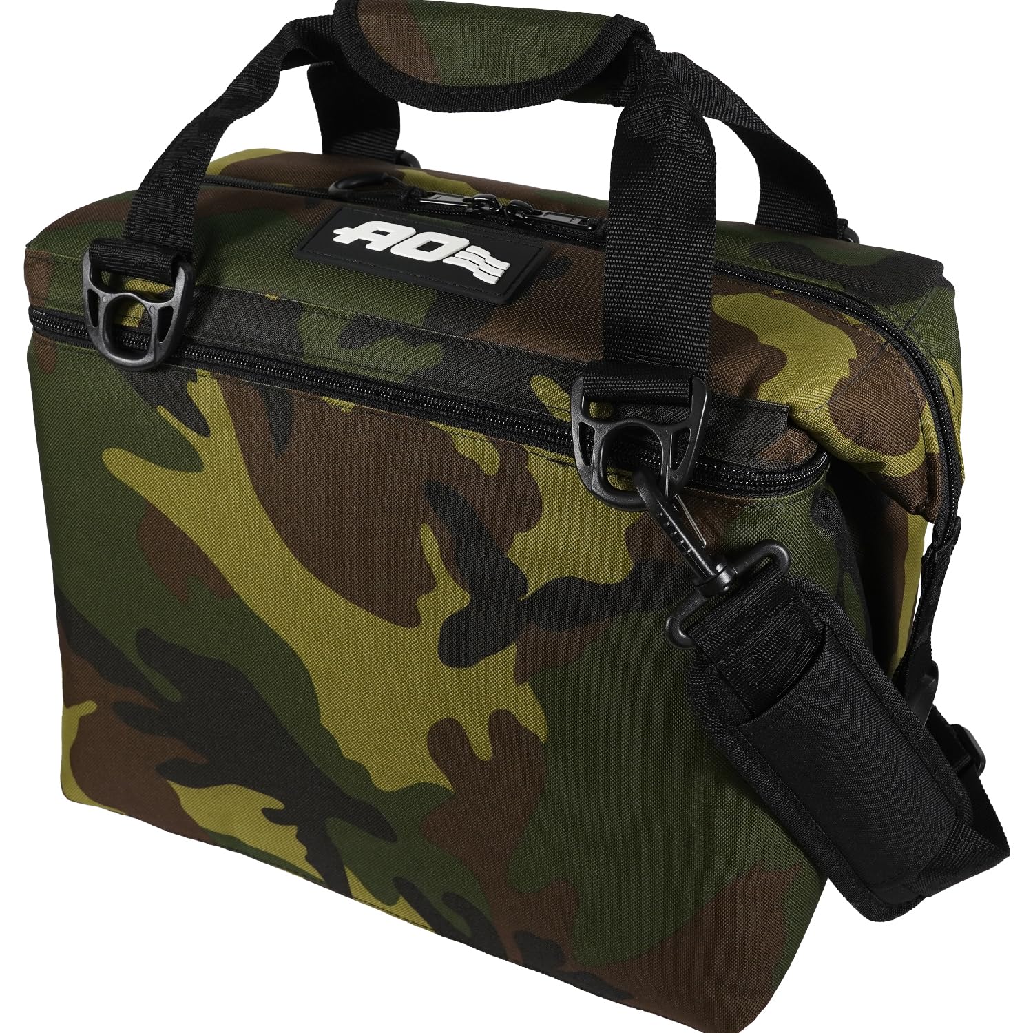 

5 Year AO Coolers 12 Pack Canvas Soft Cooler Woodland Camo 11L Lightweight Insulated Cooler Box Cooler Bag Insulated Bag Outdoor Camping Picnic