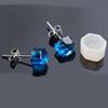 4PCS/set DIY Silicone Earring Ear Stud Mold Making Jewelry Resin Casting Mould Craft Tool Silicone  Earring Back Settings Molds