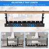Extendable Under Desk Cable Management No Drilling Metal Cable Tray Space Saving Multipurpose Household Hanging Organizer Shelf