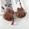 Chocolate Miffy Rabbit Applicable AirPods 4 Protective Case Apple 2/3 Generation AirPods Pro3 Headphone Case Silicone