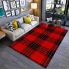 Red and Black Plaid Patterned Carpet for Living Room or Bedroom Decor Suitable for Use As an Anti-slip for Living Room Bedroom Sofas