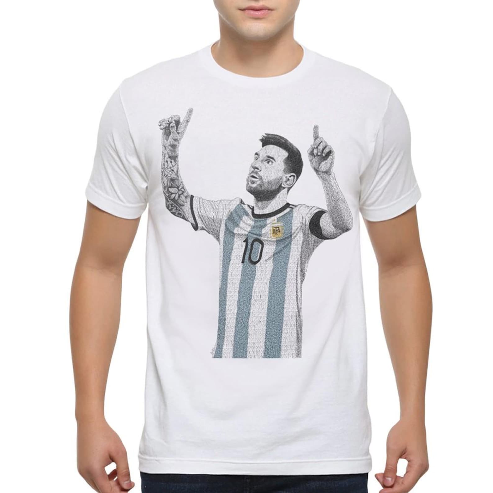 Lionel Messi Graphic T-Shirt, Men s and Women s Sizes (FOT-25410) 3XL