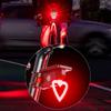 Cycling Safety Light 300 Lumen Solar Charging Bicycles Light With Durability ABS Housing For Most Conditions