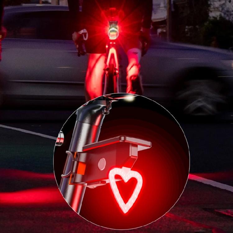 Cycling Safety Light 300 Lumen Solar Charging Bicycles Light With Durability ABS Housing For Most Conditions