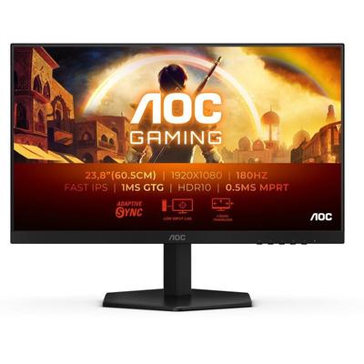 Gaming PC Monitor - AOC - 23.8'' - FHD - 180Hz - Fast IPS Panel - 0.5 Ms - 24G42E