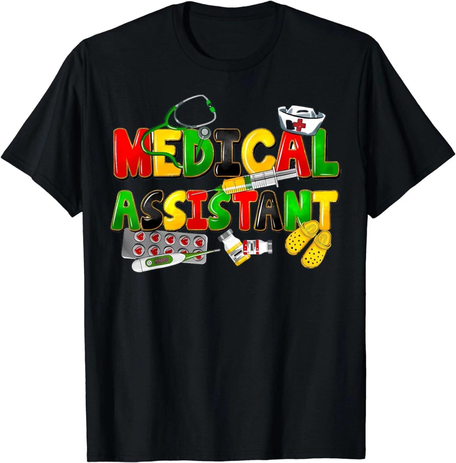 

Medical Assistant Juneteenth T-Shirt - Black History Month Healthcare Gift Tee S