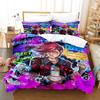 Anime Arcane Ágyneműszett JinX 3D Nyomtatott Paplanhuzat Szett 1-2 Párnahuzattal Twin King Méret Játék Arcane Gyerekeknek Felnőtt Hálószobába