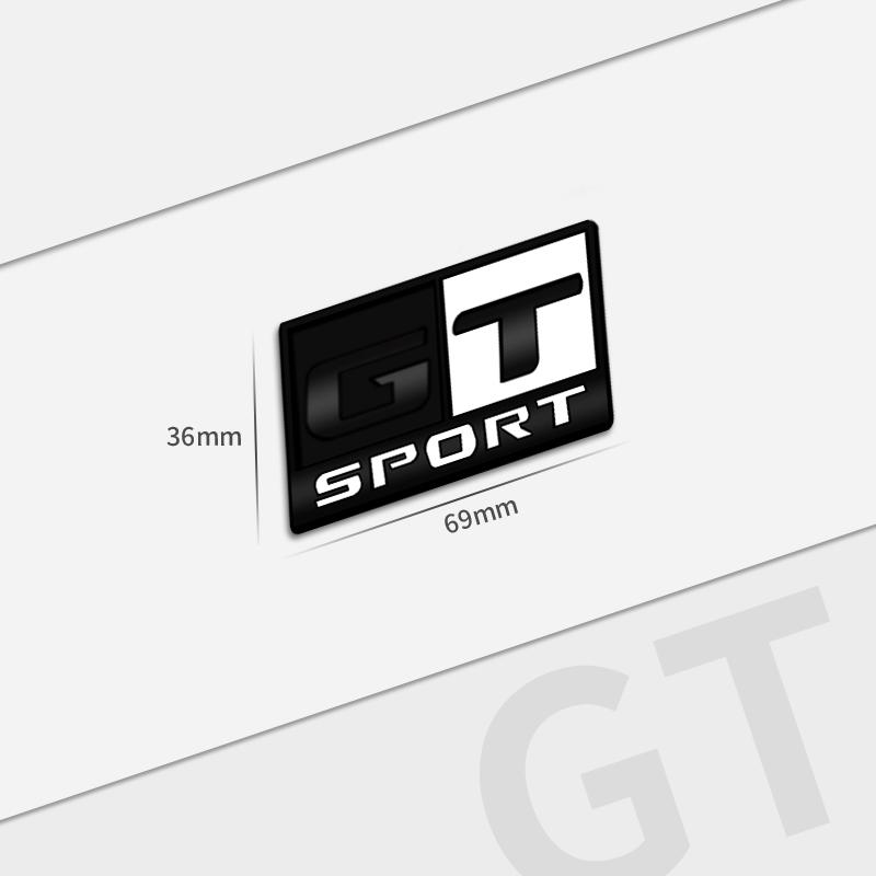 Auto Metal GT SPORT Grille Logo Car Styling 3D Badge Decals Trunk Sticker For Seat Cupra Abarth Mazda Jeep Ford Toyota Honda ALQ1