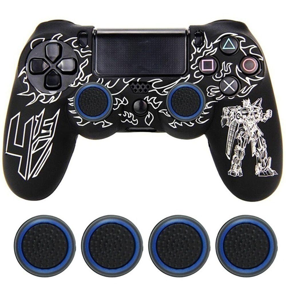 4pcs Replacement Silicone Analog 360 Joystick Cap Controller Accessories Cover Case Thumb Stick Grip