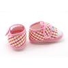 Baumwoll-Babyschuhe mit weicher Sohle Neugeborene Mädchen Jungen Karomuster Erste Lauflernschuhe Kleinkind Prewalker