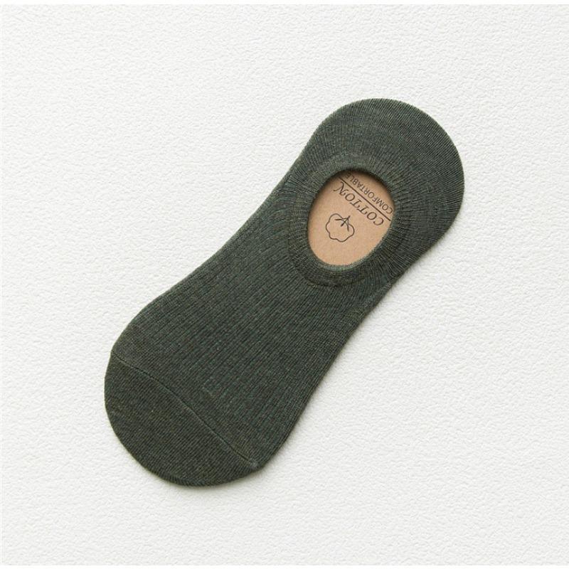 Men's Summer Thin Odor Proof Breathable Silicone Non Slip Shallow Mouth Invisible Socks