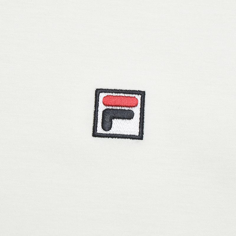 Fila White Fashion Simple Classic Casual Versatile Comfortable Brand Logo Knitted Short Sleeve Polo Shirt Men Tops Cloud-Mushroom-White F51M623101FWT