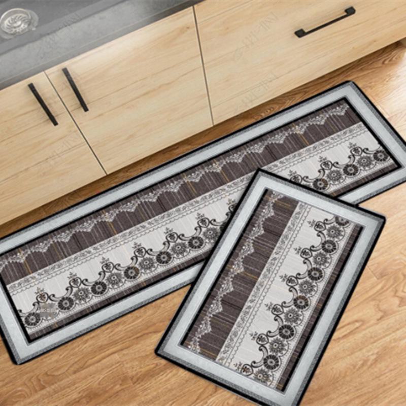 

Water & Oil Absorbent Non-Slip Kitchen Floor Mats - Durable & Dirt-Resistant for Entryways and Kitchens 40x60+40x120 cm