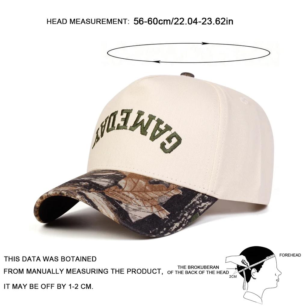 Women Game Day Letter Print Embroidery Baseball Caps Spring And Autumn Outdoor Use Adjustable Casual Hats Sunscreen Hat Sportss Cap For Men And