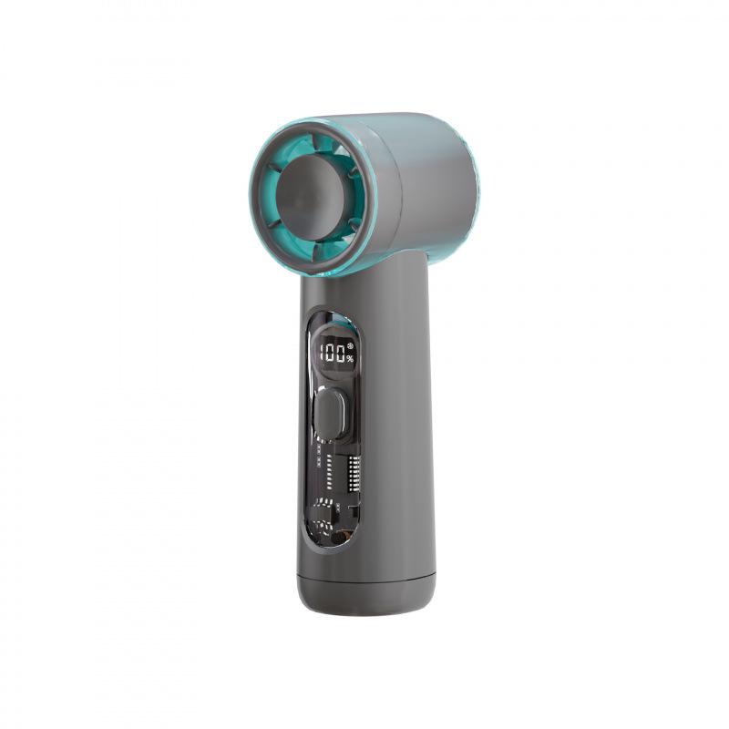 2026 High-Speed Colorful USB Mini Pocket Handheld Outdoor Fan with Digital Display 3000mAh