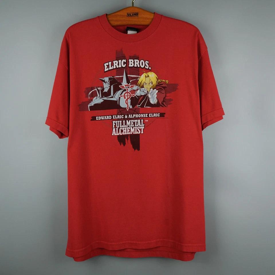 Vintage 2004 full metal alchemist t shirt S